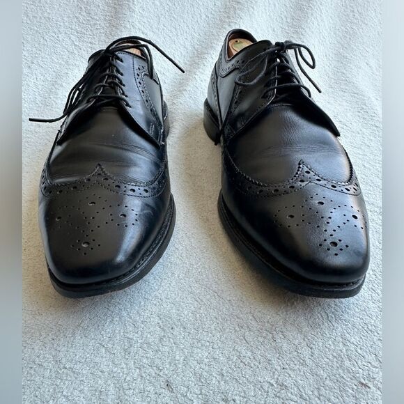 Allen Edmonds Mens Dress Shoes Larchmont Wingtip Derby 10 E‎ Oxford USA wingtip - Picture 6 of 12